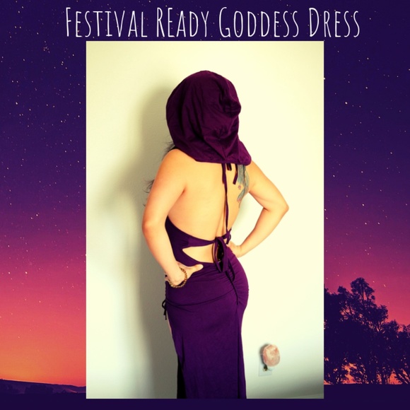 Festival Goddess Purple Dress - Picture 3 of 3
